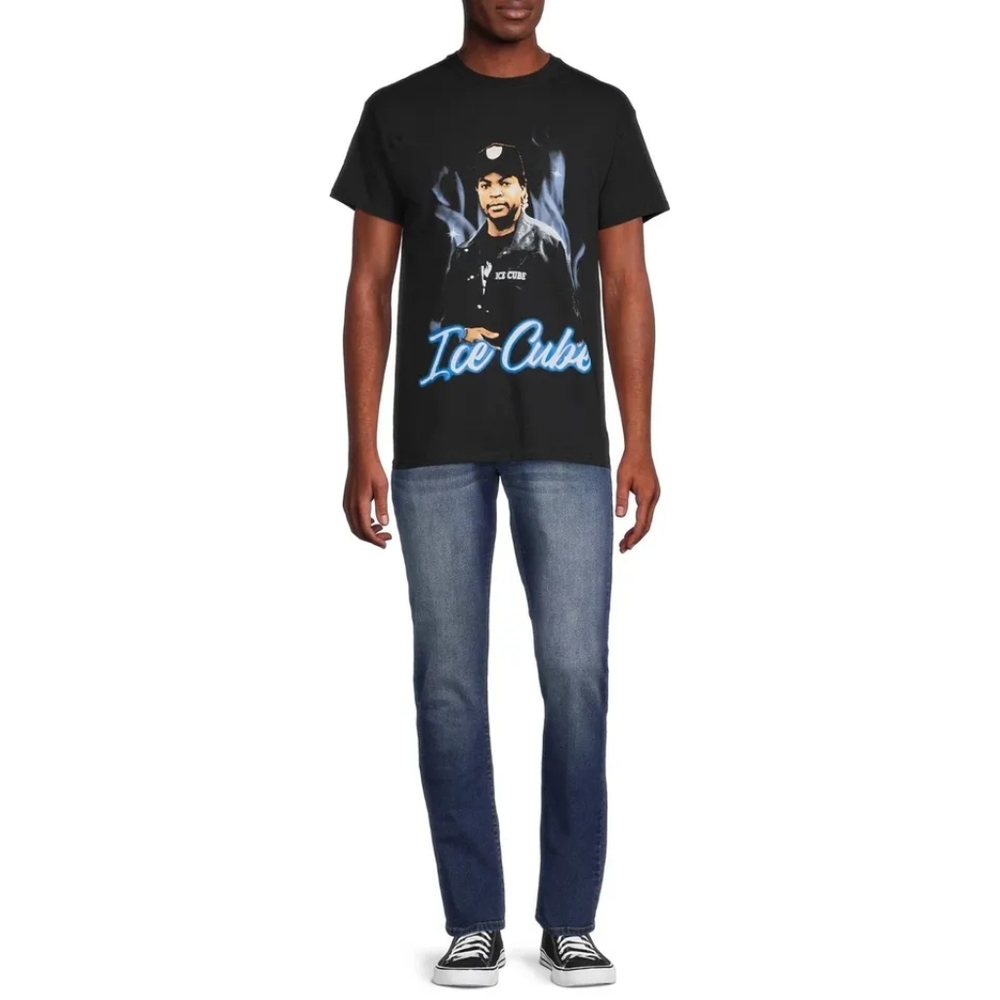 Ice Cube Men's Graphic Print Tee Short Sleeve 3XL Black